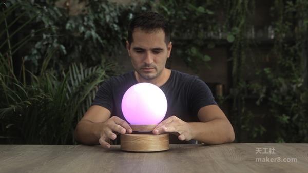 够酷炫！看看这款可悬浮的定制化3D打印灯