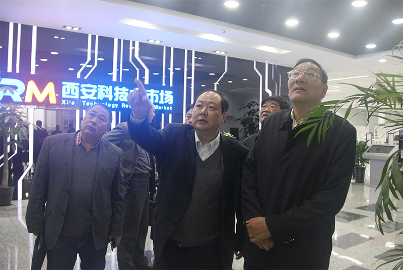 南阳市考察组一行到访西安科技大市场