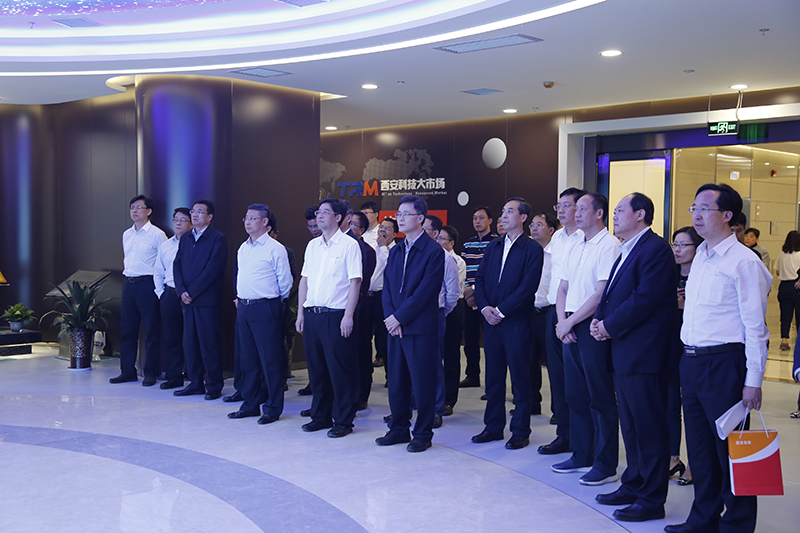 海南省代表团考察西安科技大市场